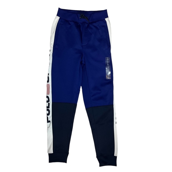 Polo Sport Ralph Lauren USA Patriotic American Track Pants Joggers Size 8 Small